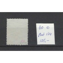 Netherlands 40 Wilhelmina with numeral dot cancel 124 VFU/used  CV 125 €
