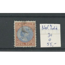 Dutch East Indies 30 Wilhelmina 2,5Gld  VFU/used  CV 55 €
