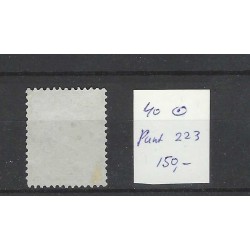 Netherlands 40 Wilhelmina with numeral dot cancel 223 VFU/used  CV 150 €