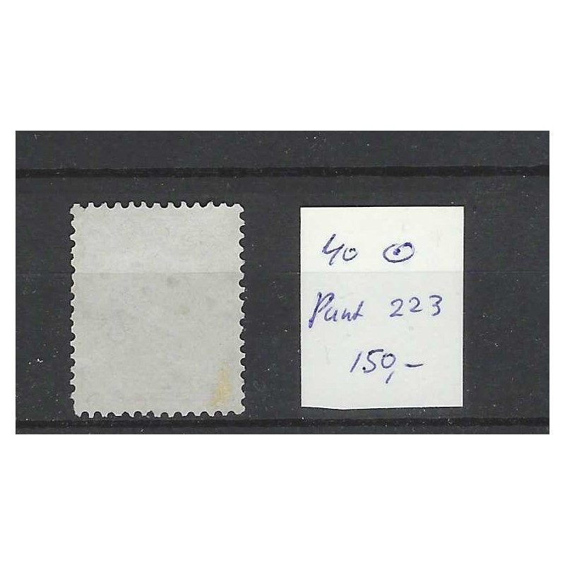 Nederland 40 Wilhelmina met puntstempel 223 VFU/gebr  CV 150 €