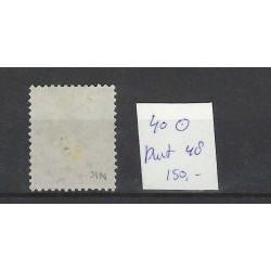 Netherlands 40 Wilhelmina with numeral dot cancel 48 VFU/used  CV 150 €