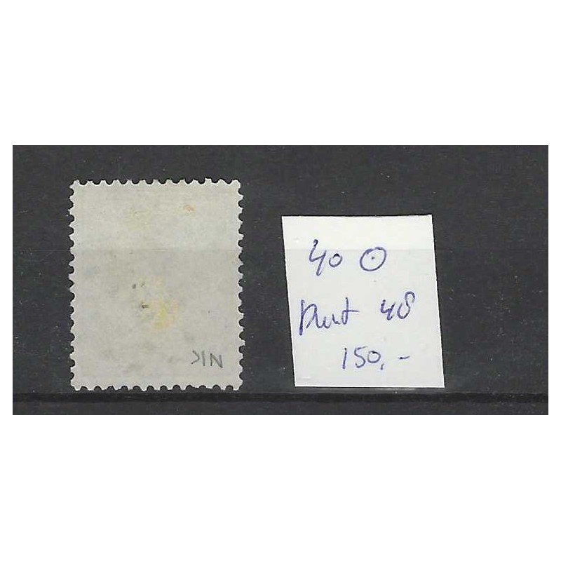 Netherlands 40 Wilhelmina with numeral dot cancel 48 VFU/used  CV 150 €
