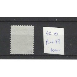 Nederland 42 Wilhelmina met puntstempel 97 VFU/gebr  CV 100 €
