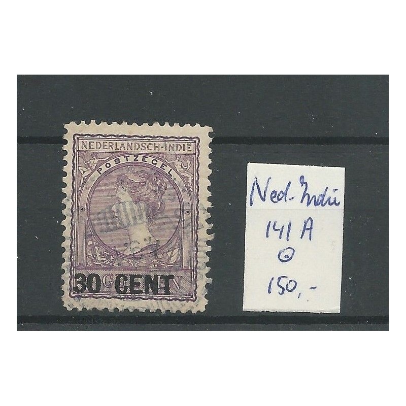Dutch East Indies  141A Emergency issue 11,5x11 gr.gt  VFU/used  CV 150 €