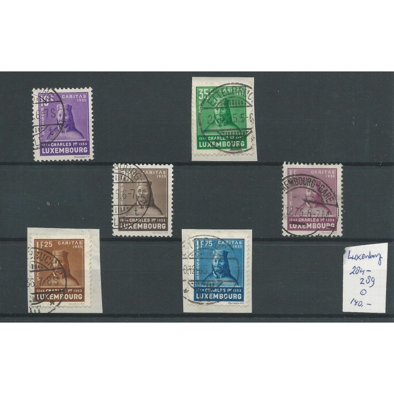 Luxemburg 284-289 Kinderhilfe/Charitas  1935  VFU/gebr  CV 140 €