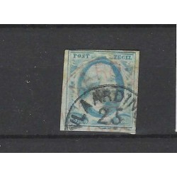 Netherlands 1 Willem III "VLAARDINGEN" GROTESK and HALF-ROUND CANCEL  CV 500+ €