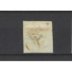 Netherlands 1 Willem III "VLAARDINGEN" GROTESK and HALF-ROUND CANCEL  CV 500+ €