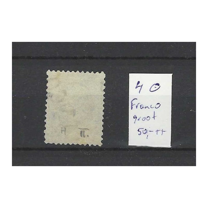 Netherlands 4 Willem III "FRANCO" without kastje groot VFU/used CV 50+ €
