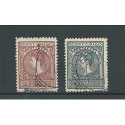 Curaçao  42-43 Wilhelmina  VFU/used   CV 85 €