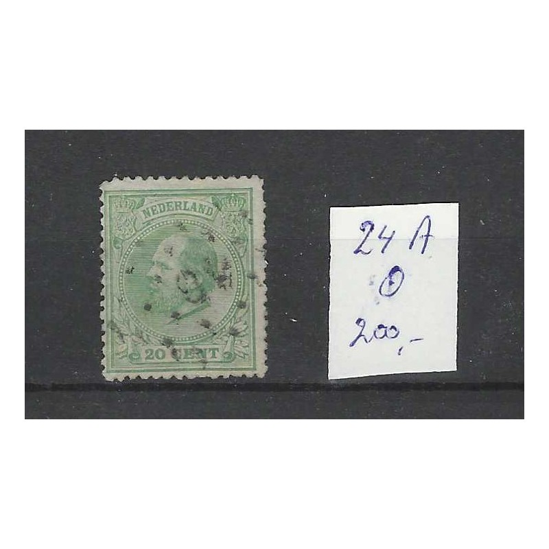 Nederland 24A Willem III 1872 14x14 kl.gt VFU/gebr CV 200 € LUXE !! Nederland 24A Willem III 1872 14x14 kl.gt VFU/gebr CV 200 € LUXE !!
