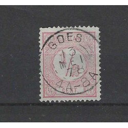 Nederland 30 Cijfer met "GOES 1878" twee-letter stempel VFU/gebr  CV 10+ €