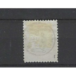 Nederland 47B Wilhelmina "AMSTERDAM-9  1896 kleinrond VFU/gebr  CV 210+ €