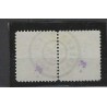 Netherlands 47A Wilhelmina "GINNEKEN 1895" pair VFU/used  CV 360+ €