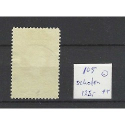Netherlands 105  Opruimingsuitgifte "SCHOTEN 1921" long-bar cancel VFU/used  CV 125 € !!SUPERB!!