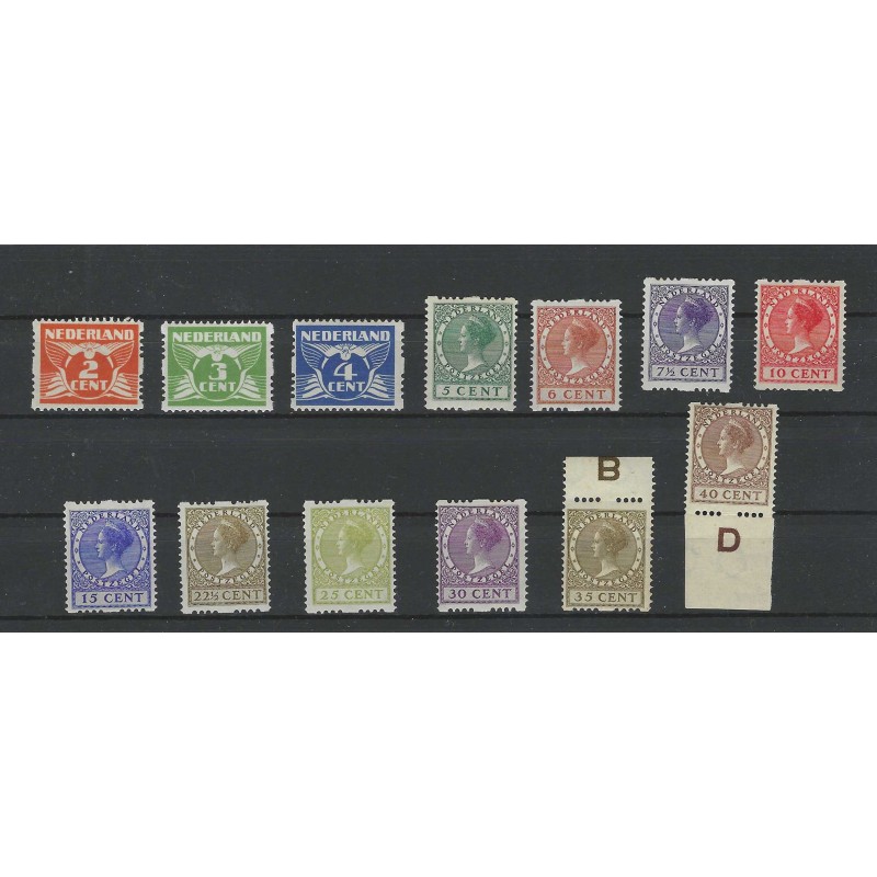 Nederland R19-31 Tweezijdige Roltanding m. wm. MNH/postfris CV 440 € Nederland R19-31 Tweezijdige Roltanding m. wm. MNH/postfris CV 440 €