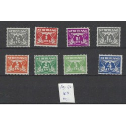 Netherlands 169-176  Vliegende duif with wm.  MNH CV 20€