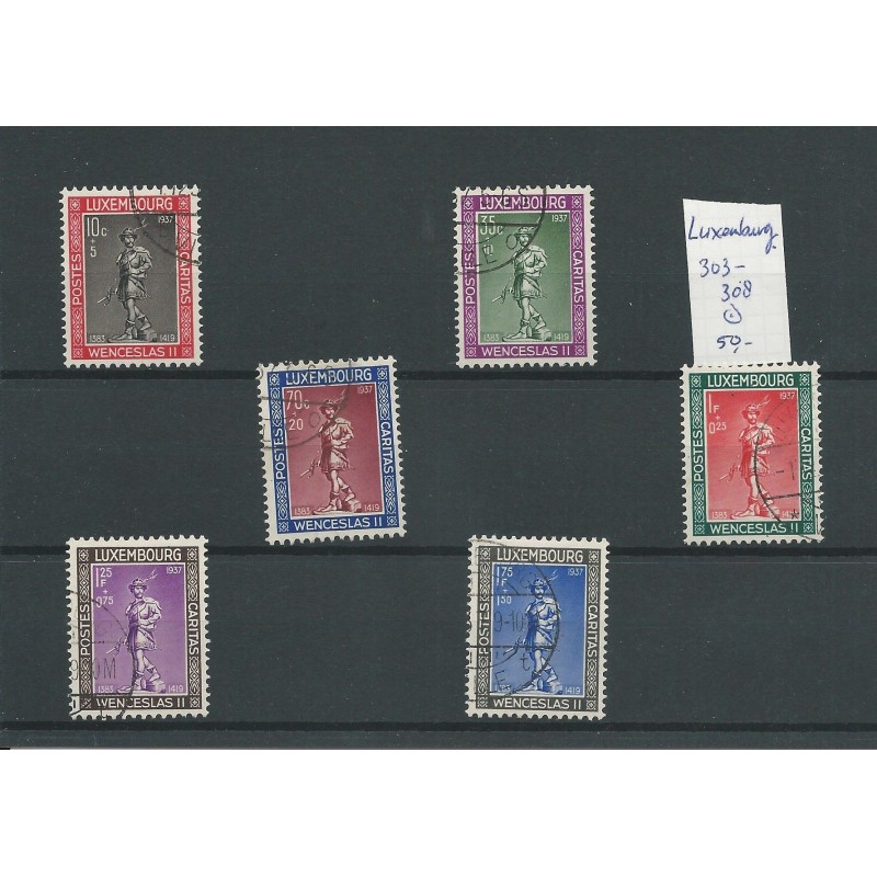 Luxembourg  303-308  Chartas  VFU/used  CV 50 €