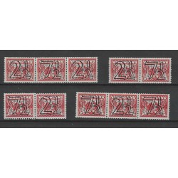 Netherlands 356A-D  Guilloche Combinaties MNH CV 98 €