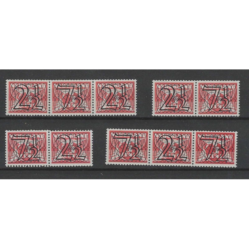 Nederland 356A-D Guilloche Combinaties MNH/postfris CV 98 € Nederland 356A-D Guilloche Combinaties MNH/postfris CV 98 €