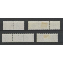 Netherlands 356A-D  GUILLOCHE combinaties VFU/used CV 67 €