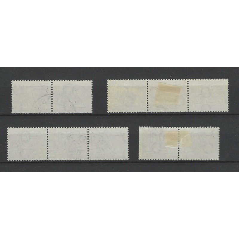 Nederland 356A-D  GUILLOCHE combinaties VFU/gebr CV 67 €