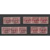 Netherlands 356A-D  GUILLOCHE combinaties VFU/used CV 67 €