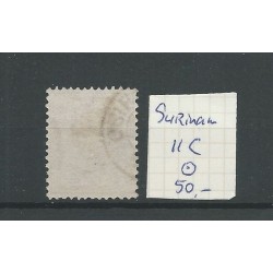 Suriname 11C  Willem III 1873 VFU/gebr  CV 50 €