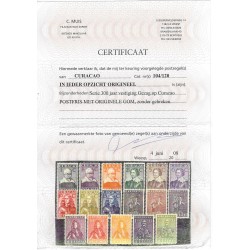 Curaçao 104-120  GEZAG   MNH  CV 700 € certificate !