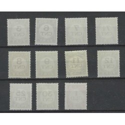 Netherlands P69-79 Postage due 1921-1938 MNH  CV 65 €