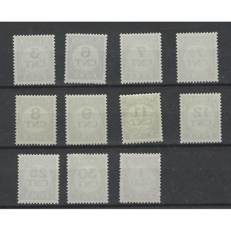 Netherlands P69-79 Postage due 1921-1938 MNH  CV 65 €