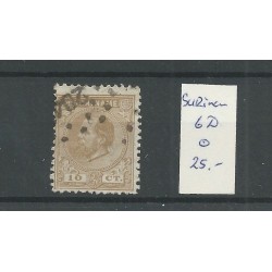 Suriname 6D  Willem III 1873  VFU/used  CV 25 €