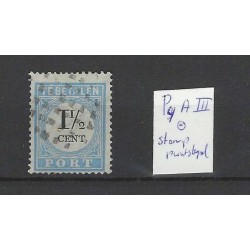 Netherlands P4A-III  Postage due 1881 with STOMME-numeral dot cancel VFU/used  CV -,- €