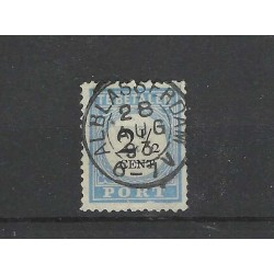 Netherlands P5D-III  Postage due 1881 "ALBLASSERDAM 1893" VFU/used  CV 20+ €