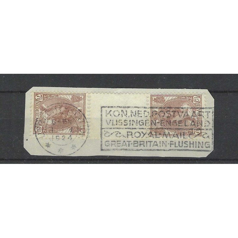 Nederland 61c KEERDRUK Wilhelmina op briefstukje VFU/gebr CV 1250 € Nederland 61c KEERDRUK Wilhelmina op briefstukje VFU/gebr CV 1250 €