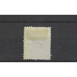 Netherlands 21 Willem III 1872  "RUMPT" straight-line cancel VFU/used  CV 25+ €
