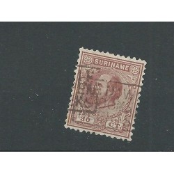 Suriname 11C Willem III 1873  VFU/used  CV 50,++ € Cancel !!