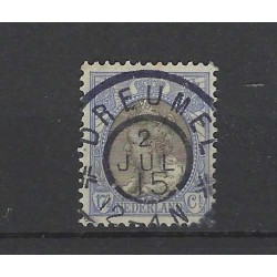 Nederland 67 Wilhelmina "DREUMEL 1915" grootrond VFU/gebr  CV 20++ €