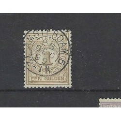 Nederland PW1 Postbewijs "AMSTERDAM-5 1899" kleinrond VFU/gebr  CV 35++ €