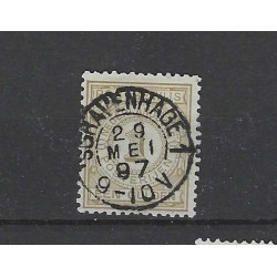 Nederland PW1 Postbewijs "GRAVENHAGE-1 1897" kleinrond VFU/gebr  CV 30++ €