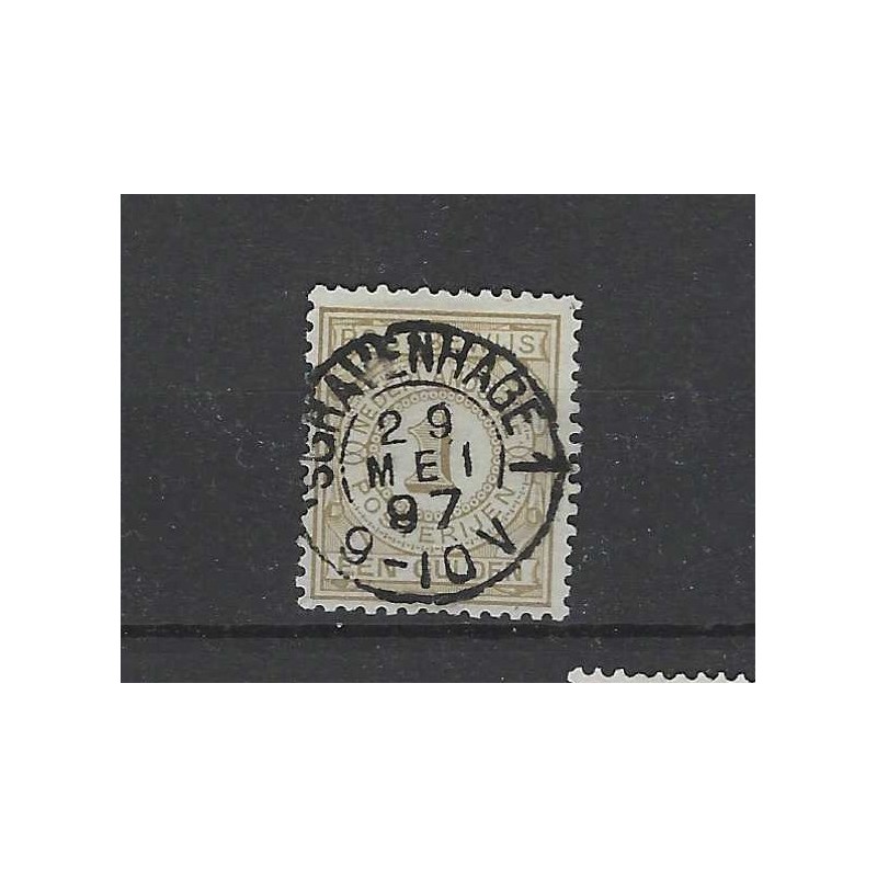 Nederland PW1 Postbewijs "GRAVENHAGE-1 1897" kleinrond VFU/gebr  CV 30++ €