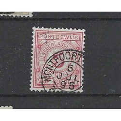 Nederland PW6 Postbewijs "MONTFOORT 1895" kleinrond VFU/gebr  CV 30++ €