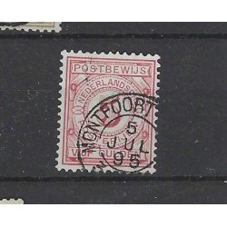 Netherlands PW6 Postbewijs "MONTFOORT 1895" small round cancel VFU/used  CV 30++ €
