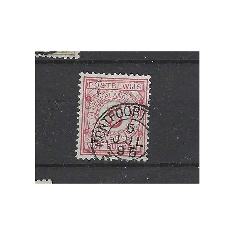Nederland PW6 Postbewijs "MONTFOORT 1895" kleinrond VFU/gebr  CV 30++ €