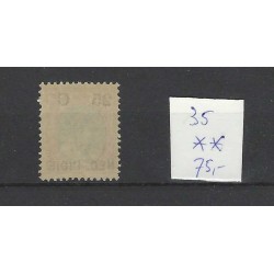 Ned. Indie 35  Hulpzegel  MNH/postfris  CV  75 €