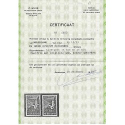 Nederland  LP12-13 Meeuwen Luchtpost MNH/postfris  CV 600 € Cerificaat !!