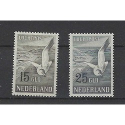 Nederland  LP12-13 Meeuwen Luchtpost MNH/postfris  CV 600 € Cerificaat !!