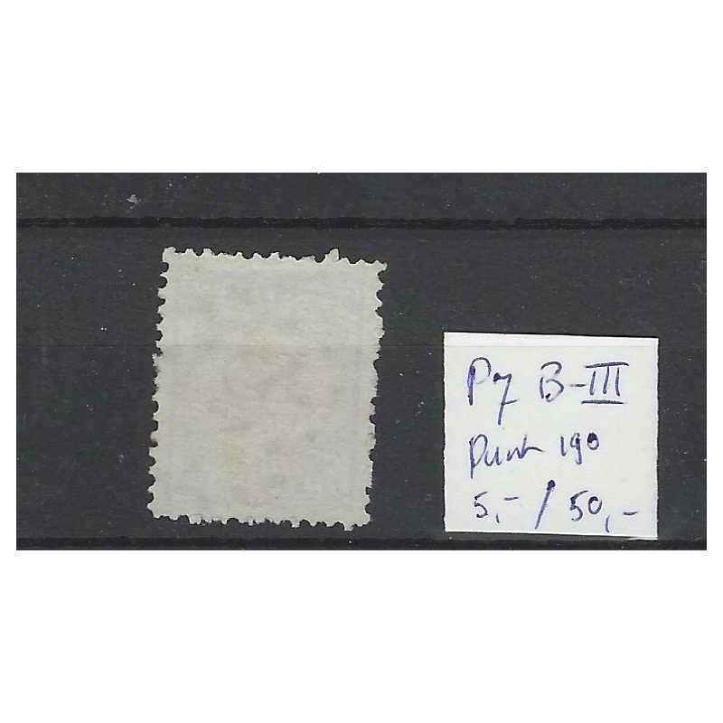 Nederland P7B-III  Port 1881met puntstempel 190 VFU/gebr  CV 55+ €