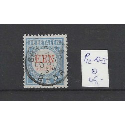 Nederland P12D-I  Port 1881 "SCHIEDAM 1894" kleinrond VFU/gebr  CV 45+ €