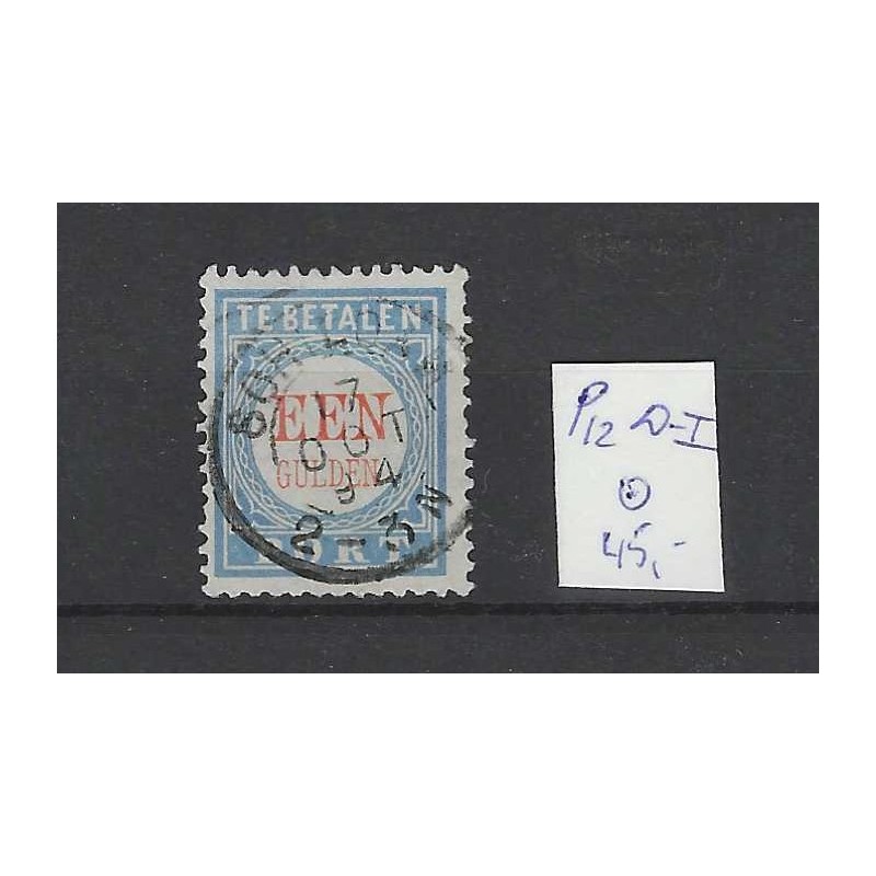 Nederland P12D-I  Port 1881 "SCHIEDAM 1894" kleinrond VFU/gebr  CV 45+ €