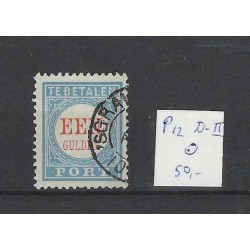 Netherlands P12D-II  Postage due 1881  VFU/used  CV 50+ €